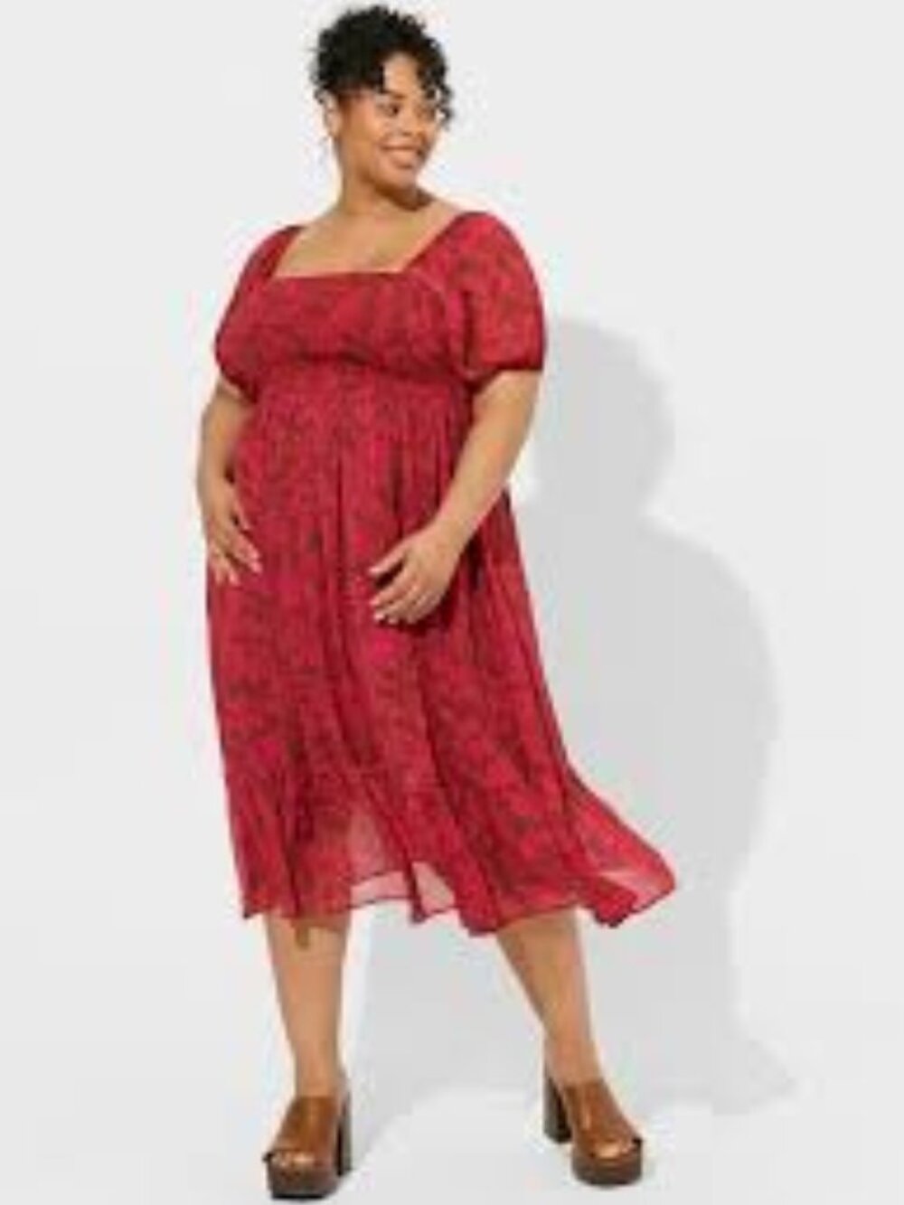 NWT Torrid Tea-Length Smocked Bodice A-line Dress 3X (22-24)
